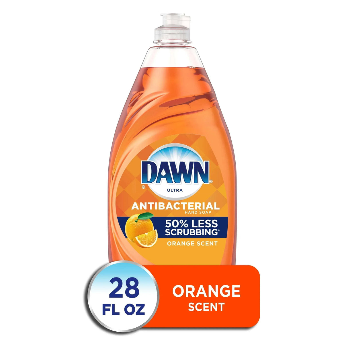 Ultra Antibacterial Dishwashing Liquid, Orange Scent, 28 Oz Bottle | Bundle of 2 Each