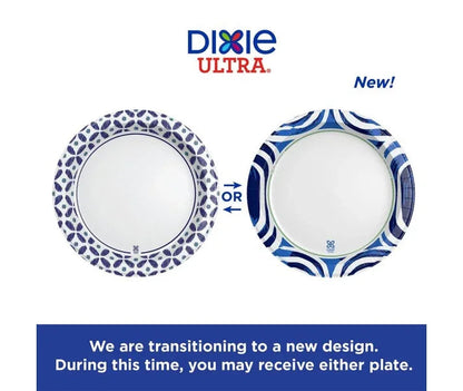 Dixie Ultra Flex-Proof Paper Plates, 10 Inch, 186 ct