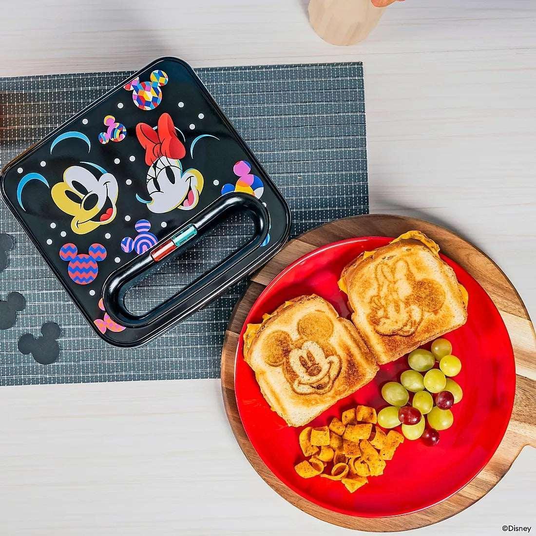 Uncanny Brands Disney Mickey and Minnie Mouse Sandwich Maker