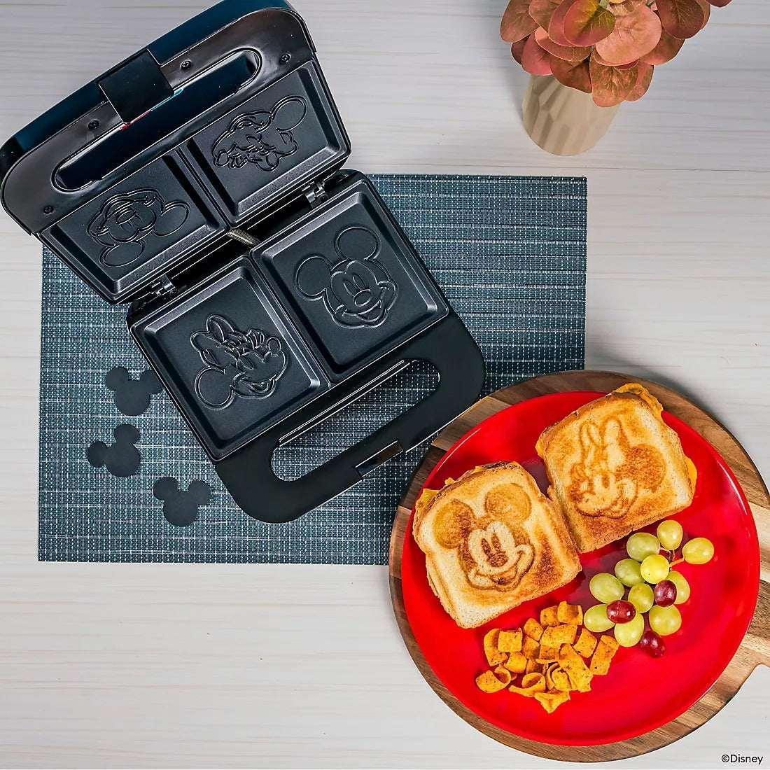 Uncanny Brands Disney Mickey and Minnie Mouse Sandwich Maker