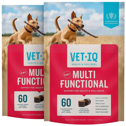 VETIQ 8-In-1 Multi-Benefit Soft Dog Chews, Hickory Smoke Flavored 60 ct., 2 pk.