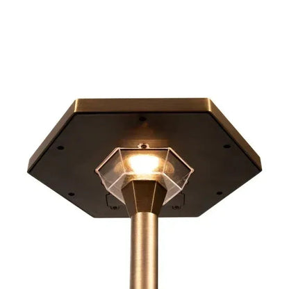 VOLT Premium Solid Brass Outdoor Solar Path Lights, 2-pack