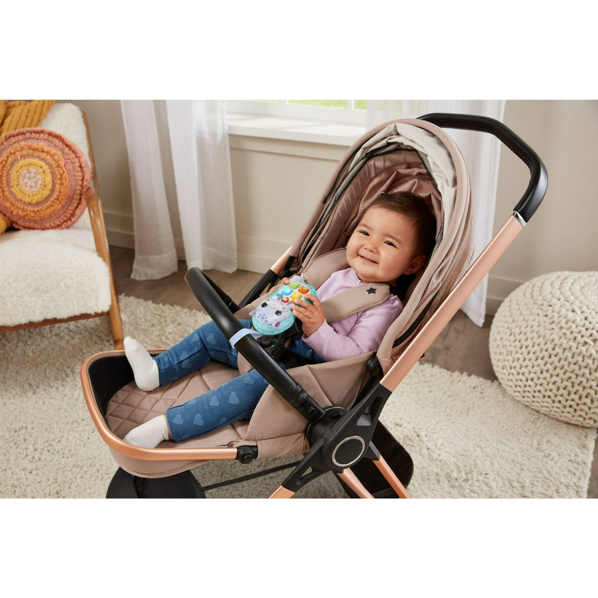 VTech Baby Hello, Hippo! Soft Phone Plastic, Plush Baby and Toddler Toys