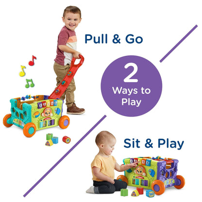 VTech Sort & Discover Activity Wagon with Accessories, Baby and Toddler Toys