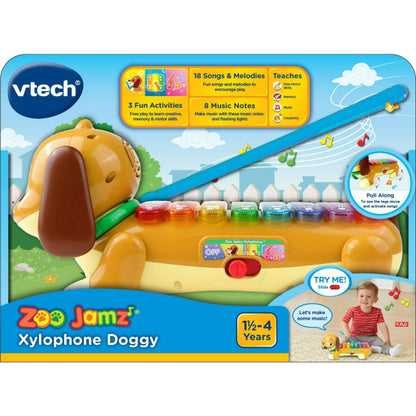 VTech Zoo Jamz Doggy Xylophone with Accessories, Baby and Toddler Toys
