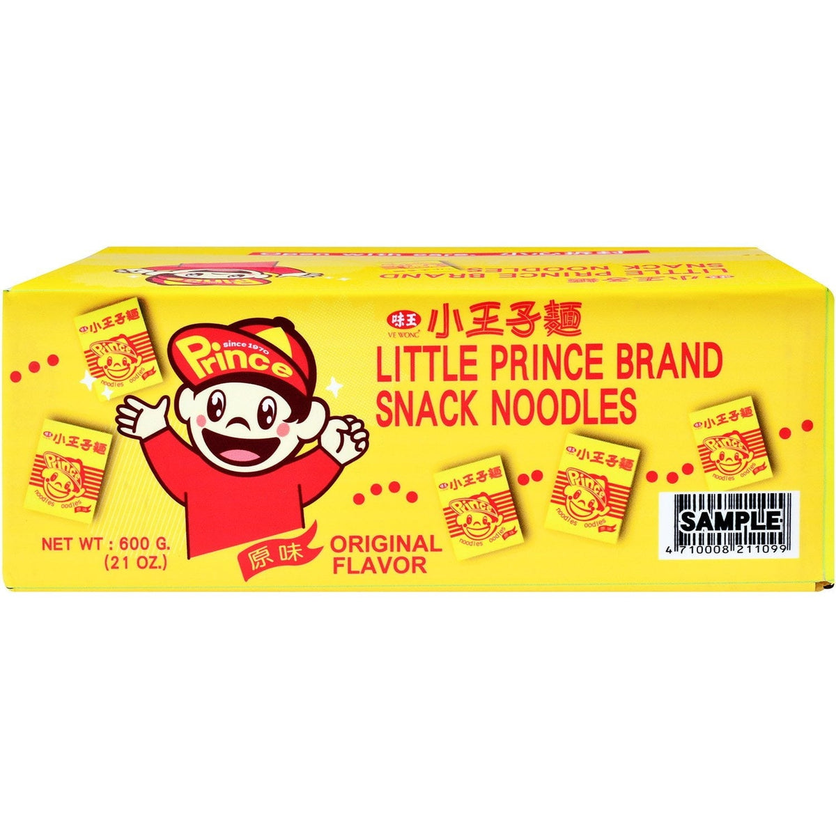 VeWong Prince Crispy Noodle Snacks, Original Flavor, 40 pk. (PACK OF 3 )