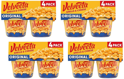 Velveeta Shells and Cheese Mac and Cheese, 8 Cups, for Easy Snacks or Dinner Sides, Original Flavor, 2.39 oz