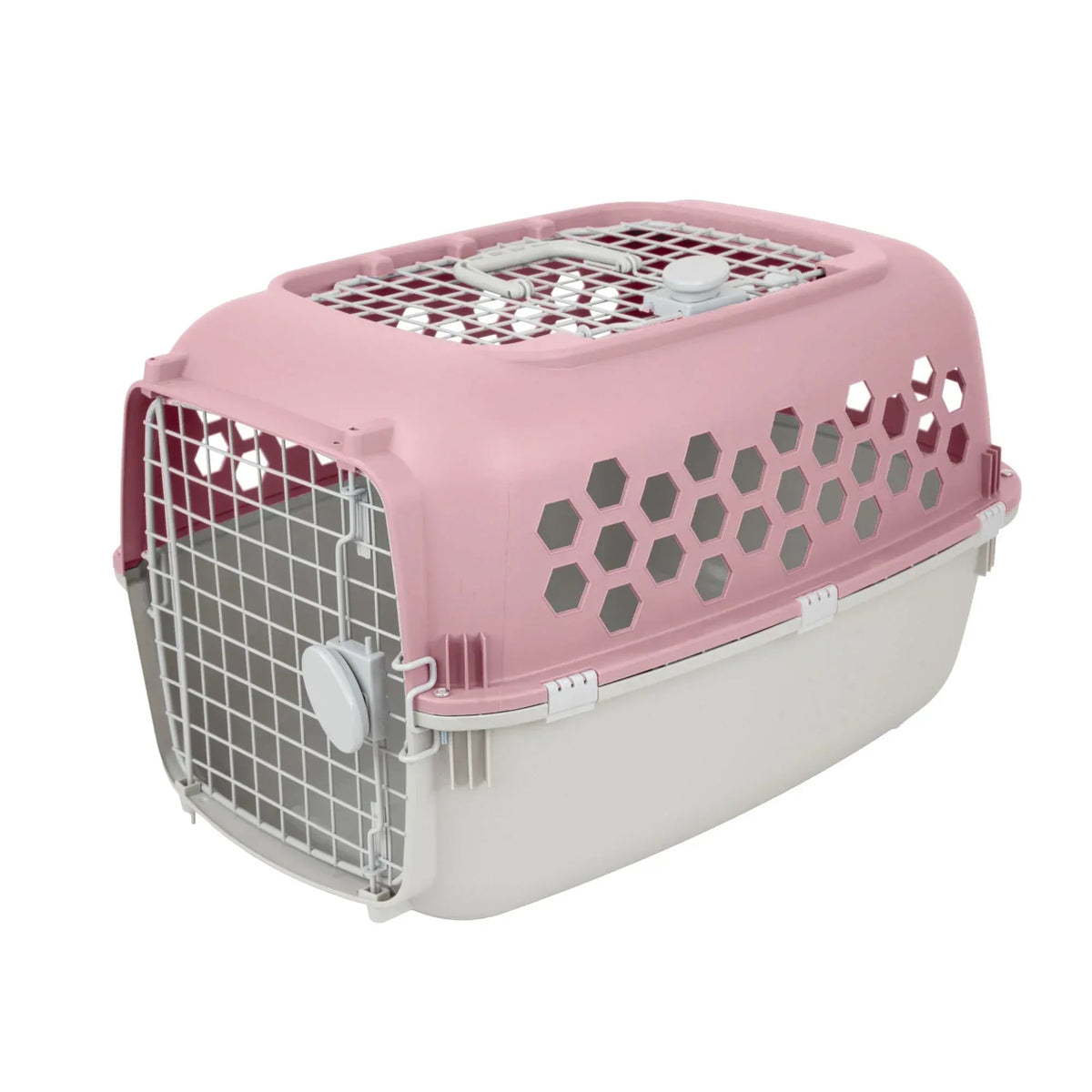 Vibrant Life Kennel for Dogs & Cats, Durable Plastic, Two Door Openings, Blue, Maximum Pet Weight 30 lbs, 24" L x 16.5" W x 14.5"H