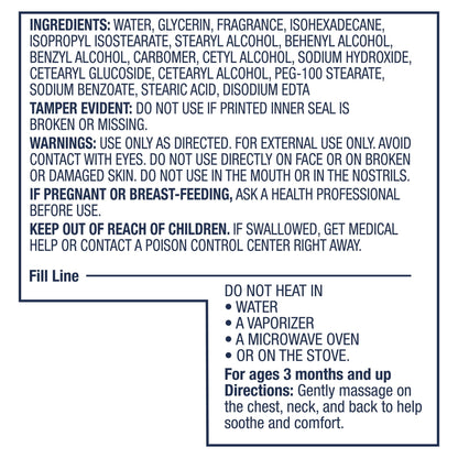 Vicks BabyCream, Soothing Non-Medicated Vapor Cream for Babies with Aloe Vera, 3 oz