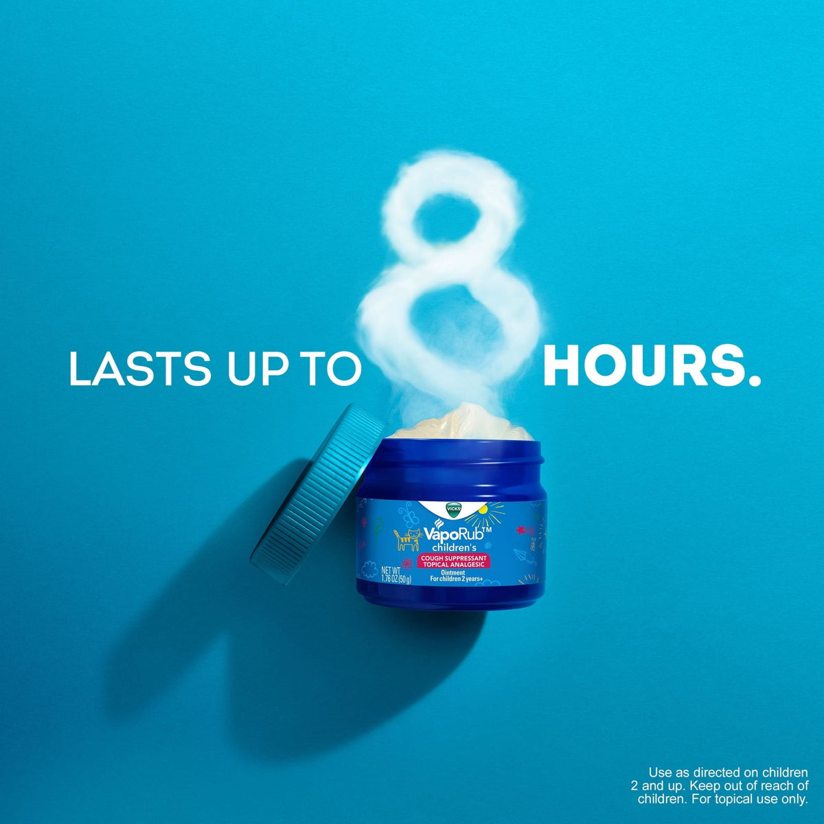 Vicks Children's VapoRub, Topical Chest Rub & Cough Suppressant, 1.76 oz