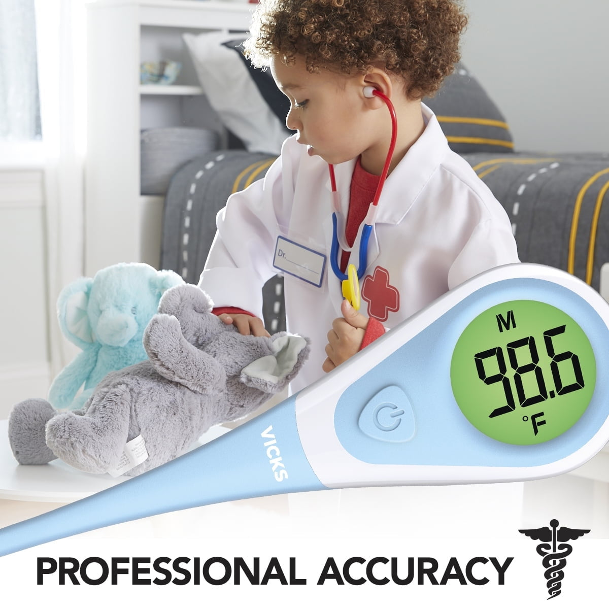 Vicks Comfort Flex Fever In-Sight Digital Thermometer for Adults & Baby Thermometer for Infants, All Ages, V966US