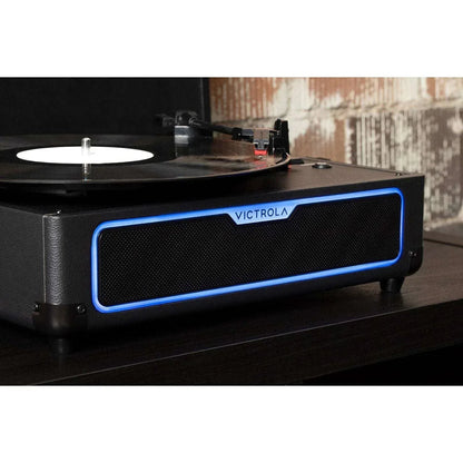 Victrola Journey Glow Illuminated Suitcase Record Player with Built-In Speakers