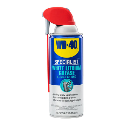 WD-40 Specialist White Lithium Grease Protective Spray, 10 oz