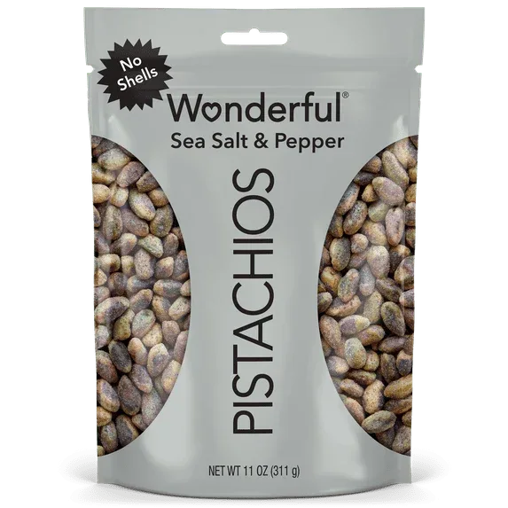 Wonderful Pistachios No Shells Honey Roasted Nuts, 11 Ounce Bag