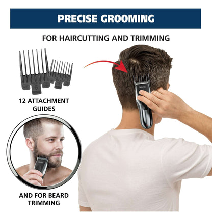 Wahl Haircut & Beard Cordless Trimmer Kit, Men or Women, 22pc, Black - 9639-2201
