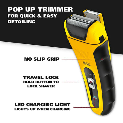 Wahl Life Proof Foil Shaver for Men, Electric Shaver, Rechargeable Waterproof Wet/Dry #7061-100