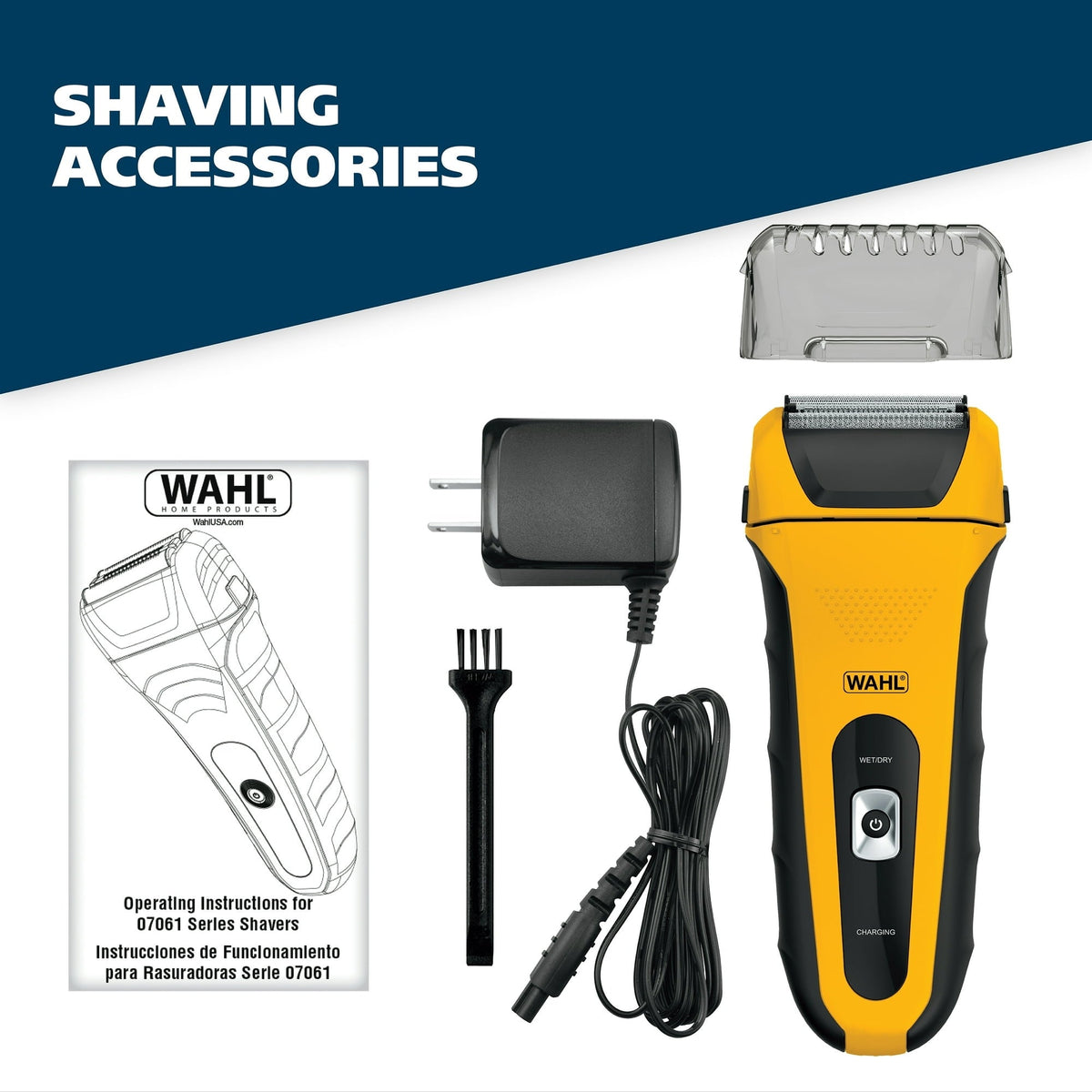 Wahl Life Proof Foil Shaver for Men, Electric Shaver, Rechargeable Waterproof Wet/Dry #7061-100