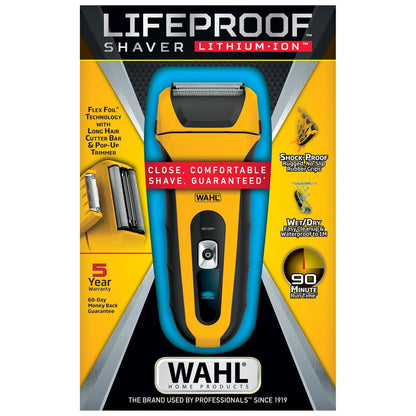 Wahl Life Proof Foil Shaver for Men, Electric Shaver, Rechargeable Waterproof Wet/Dry #7061-100