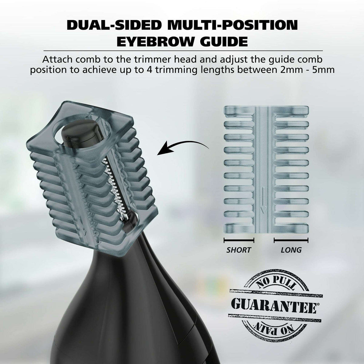 Wahl Manscaper Regulator, Rechargeable Ear, Nose, Brow Double Sided Men's Detail Trimmer, 9865-4701