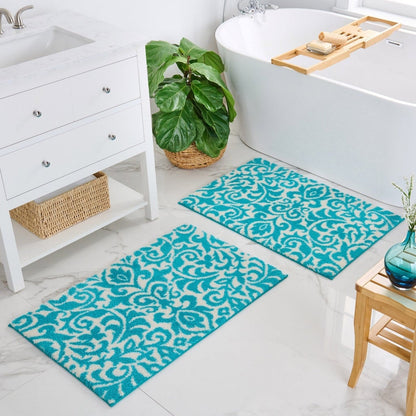 WelHome Printed Bath Rugs, 2-pack