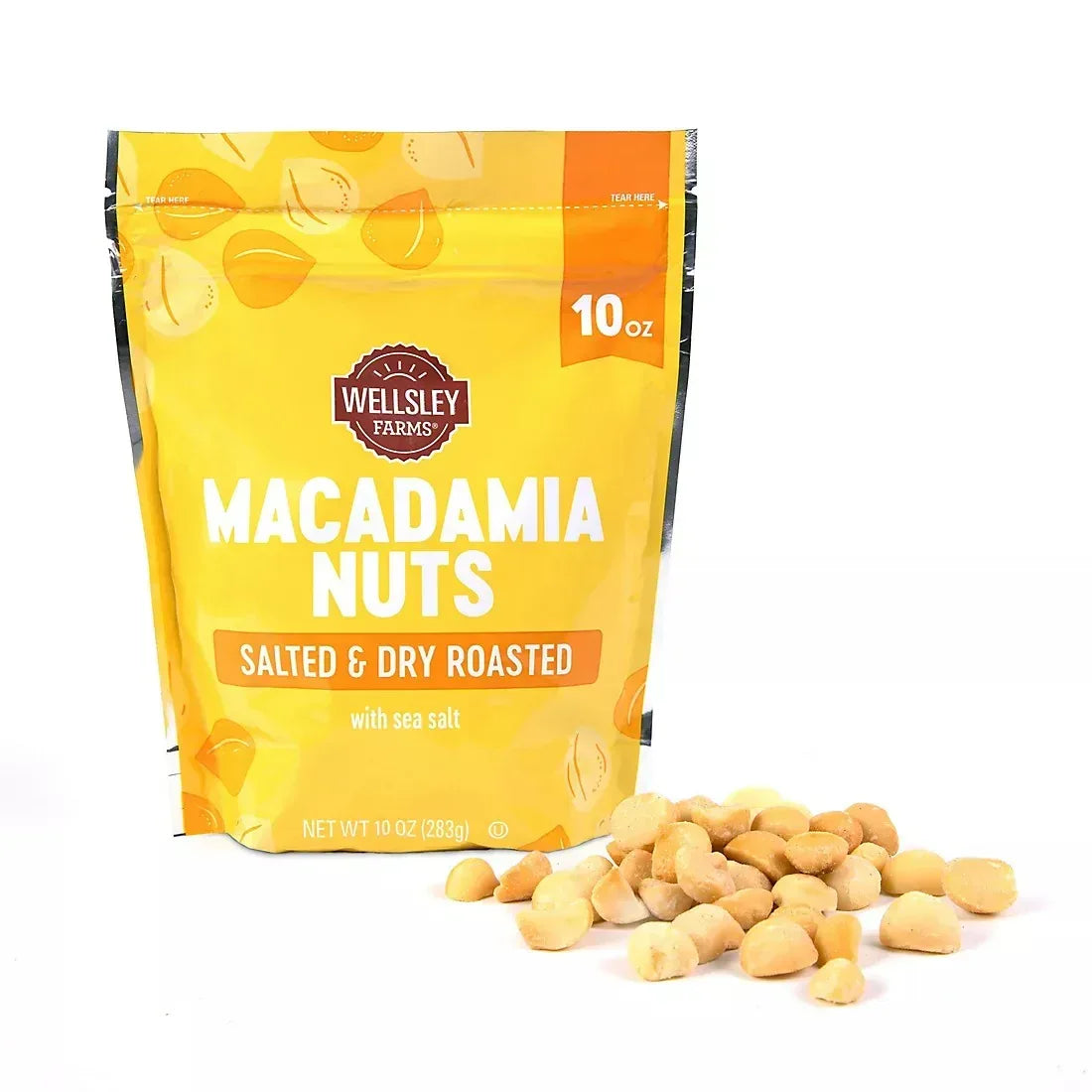 Wellsley Farms Macadamia Nuts with Sea Salt, 10 oz.