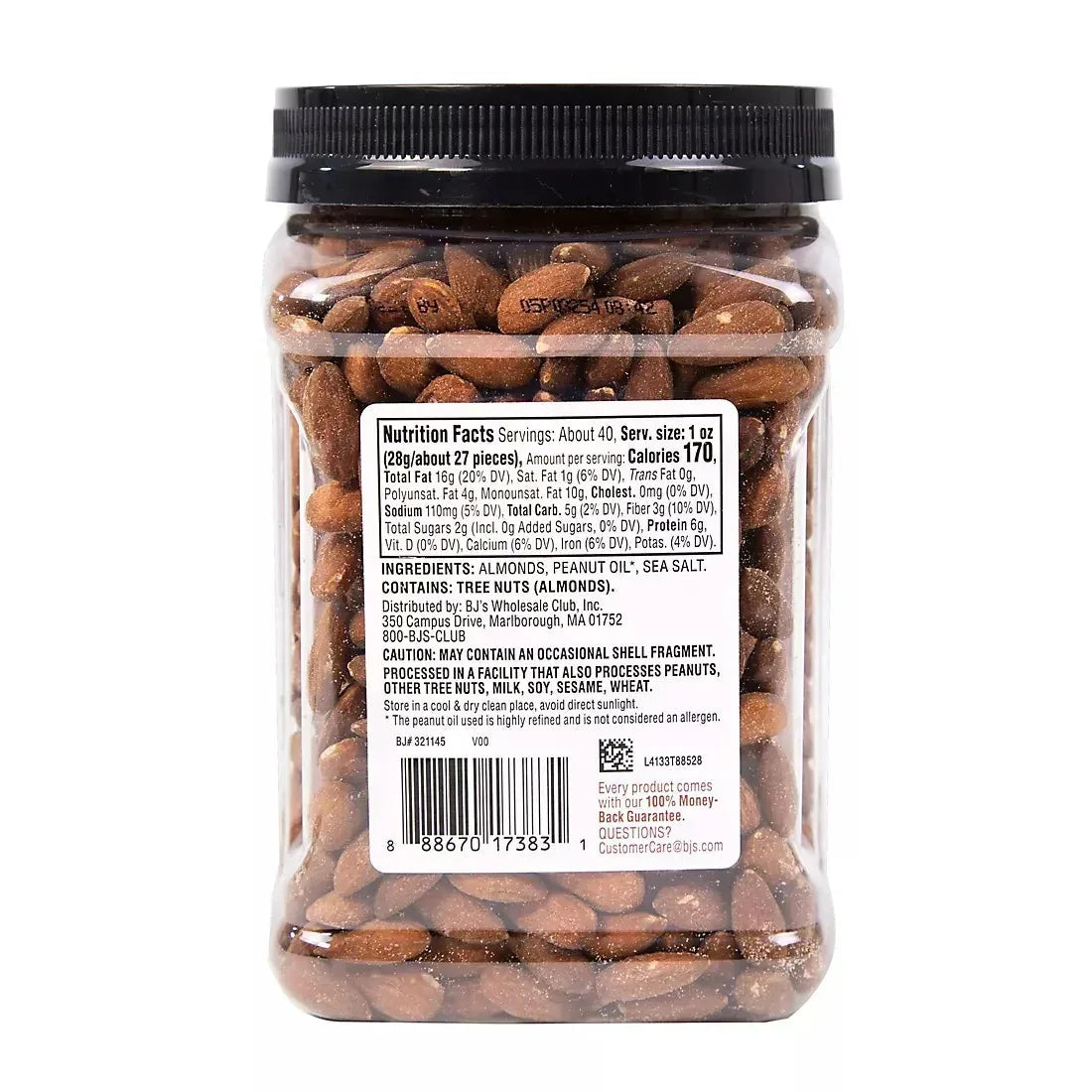 Wellsley Farms Oil Roasted & Sea Salted Almonds, 40 oz.