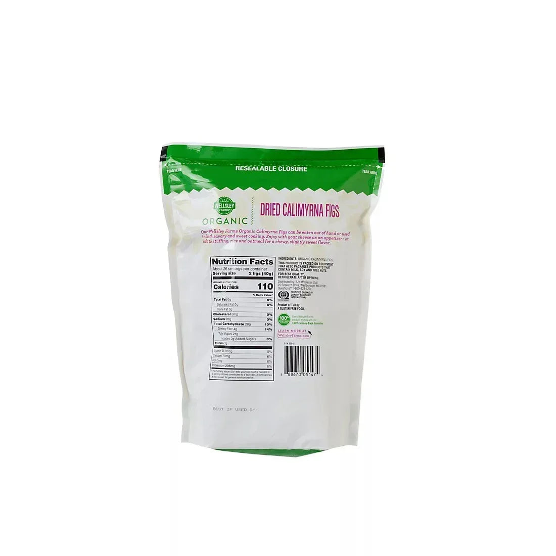 Wellsley Farms Organic Dried Calimyrna Figs, 36 oz.