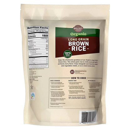 Wellsley Farms Organic Long Grain Brown Rice, 5 lbs.