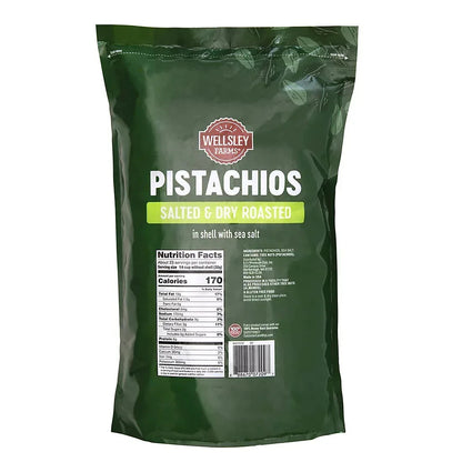 Wellsley Farms Roasted and Salted Pistachios, 48 oz.