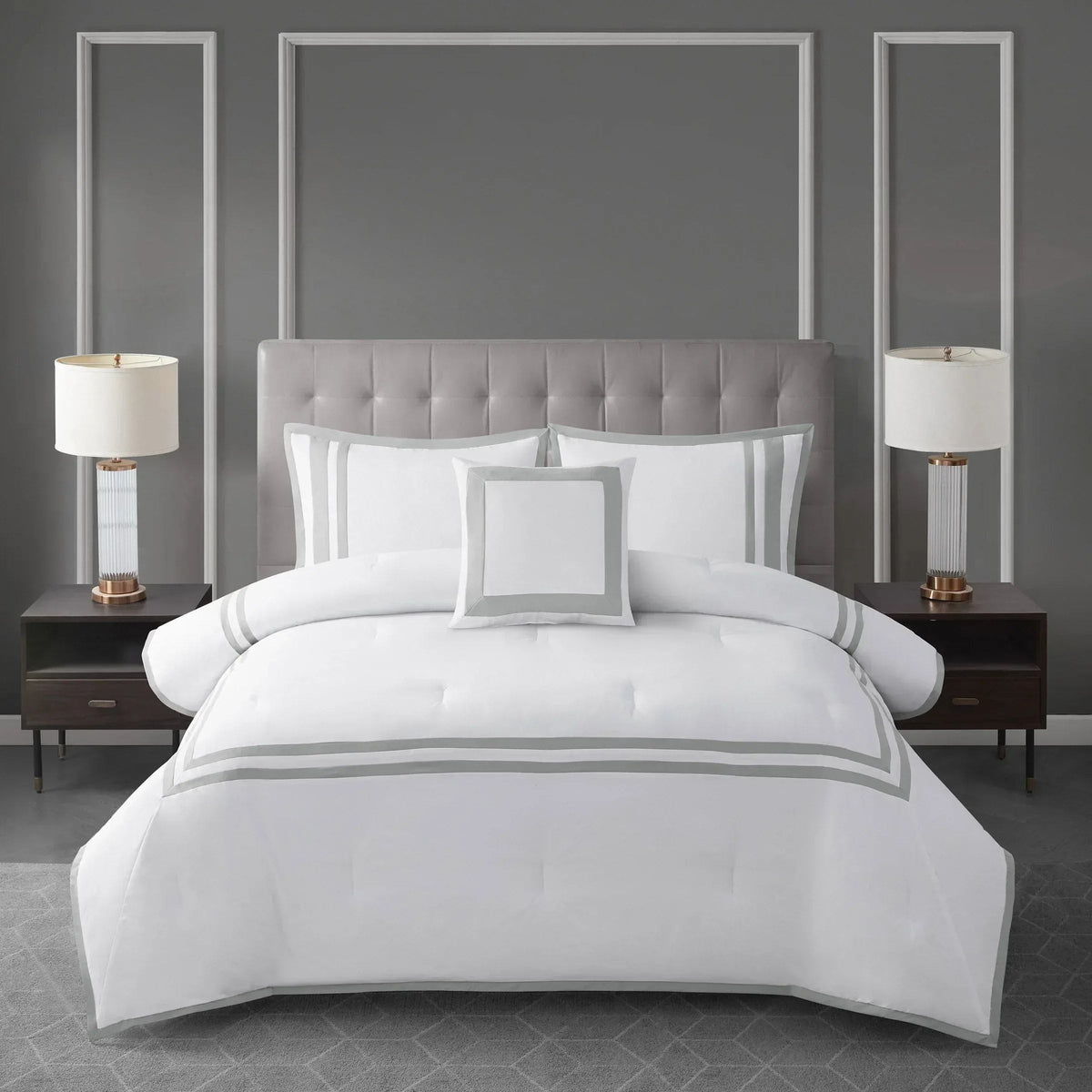 West Park Hotel Border 4-piece Comforter Set