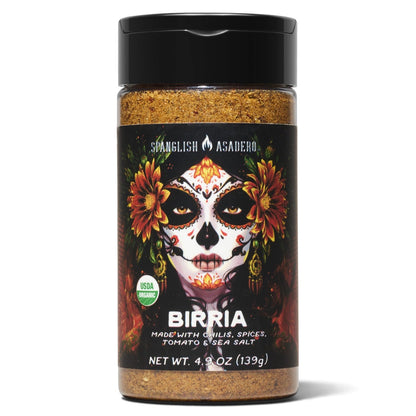 Spanglish Organic Birria Seasoning, 4.9 oz. Choose upto pack of 6