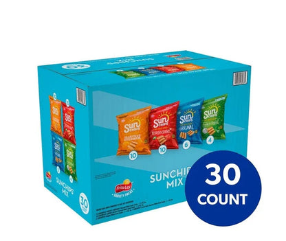 SunChips Whole Grain Chips, Variety Pack, 1.5 oz (30-pk)