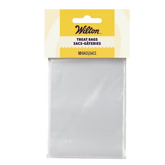 Wilton Clear Small Cellophane Treat Bags for Parties and Gifts, 3 x 4 Inch, 50 Count
