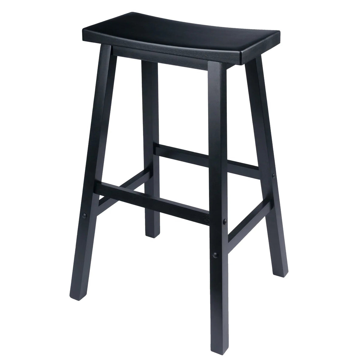 Winsome Satori Saddle Seat Bar Stool, 29", Natural Finish