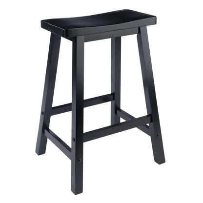 Winsome Satori Saddle Seat Bar Stool, 29", Natural Finish