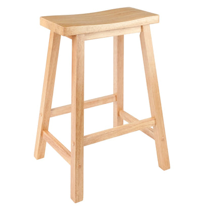 Winsome Satori Saddle Seat Bar Stool, 29", Natural Finish