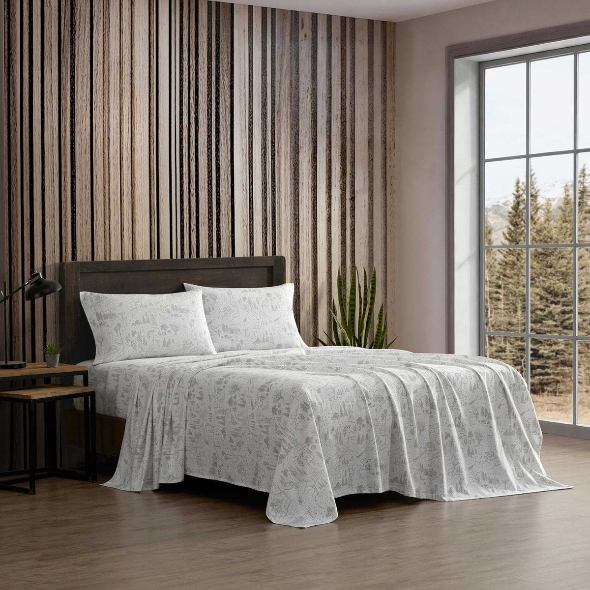 Eddie Bauer 6-Piece Cotton Flannel Sheet Set, Assorted Sizes