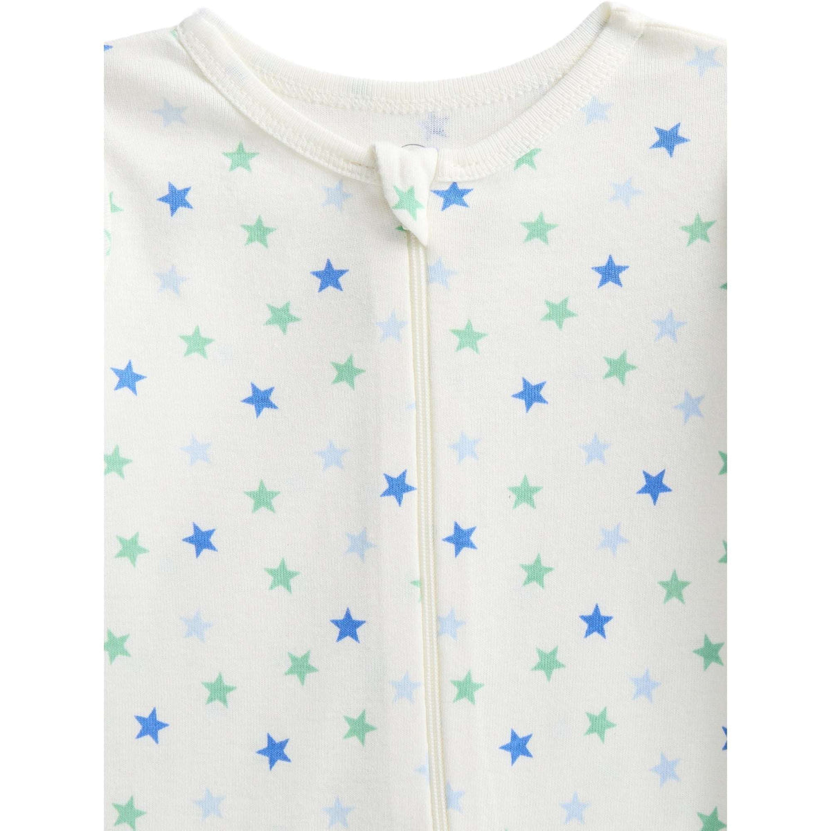 Wonder Nation Organic Cotton Baby Unisex Zip Front Footed Sleep N Play Pajamas, 3-Pack, Sizes Preemie-6/9 Months