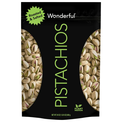 Wonderful Pistachios, In-Shell, Roasted & Salted, 24 Oz