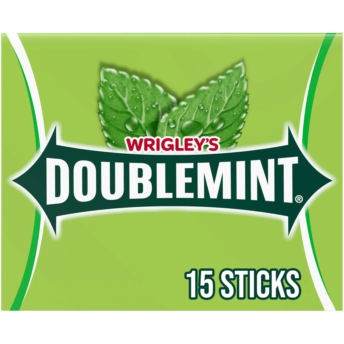 Wrigley's Doublemint Mint Gum Chewing Gum - 15 Pieces Pack