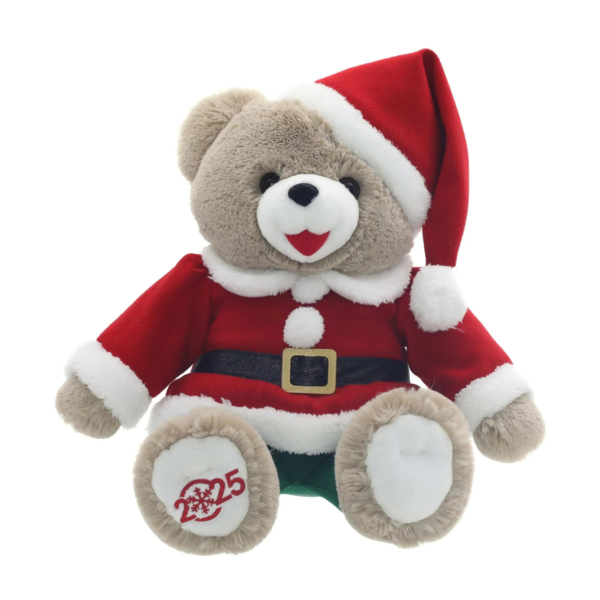 Snowflake Girl 2025 Teddy Bear Christmas Plush in Dress, White and Purple, 15", by Holiday Time