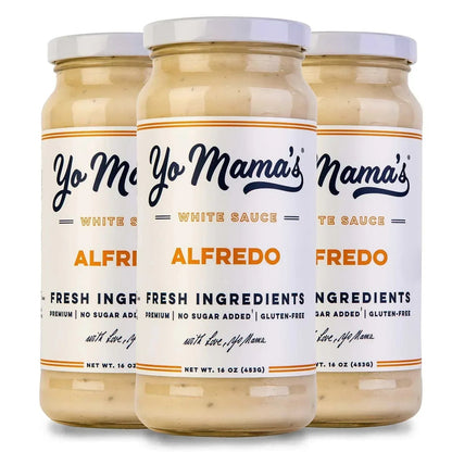 Yo Mama's Low-Carb No Sugar Added Alfredo Sauce, 16 oz., 3 pk.