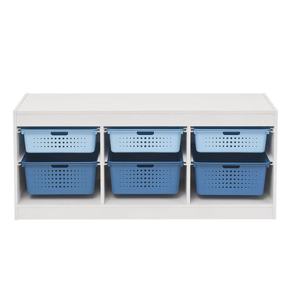 Your Zone Kids Sliding Bin Organizer with 4 Storage Bins