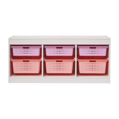 Your Zone Kids Sliding Bin Organizer with 4 Storage Bins