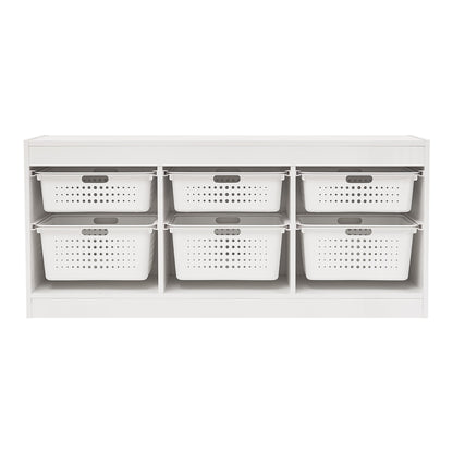 Your Zone Kids Sliding Bin Organizer with 4 Storage Bins