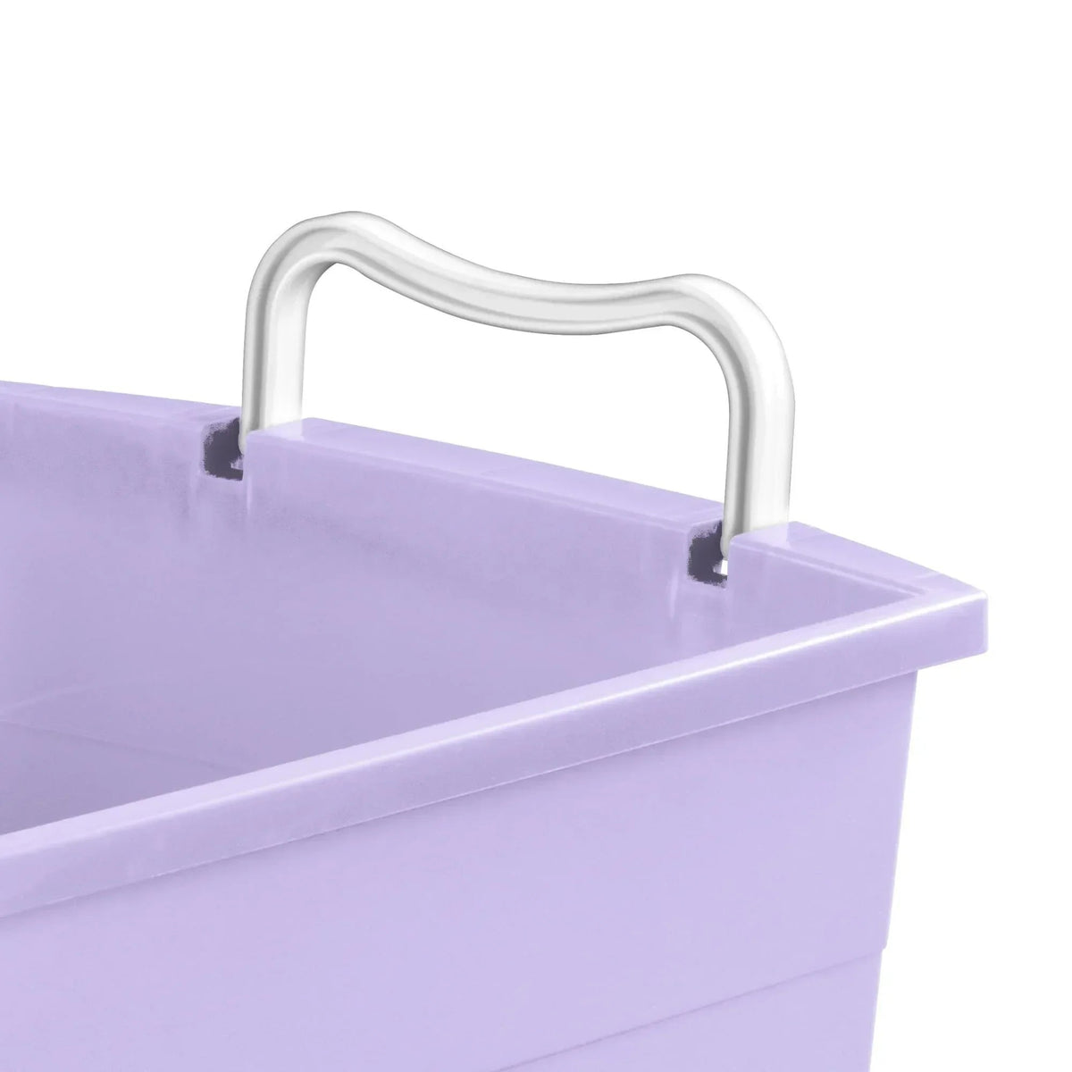 Your Zone Kids Rolling Toy Storage Bin with Handles, 22 in x 16 in x 11 in
