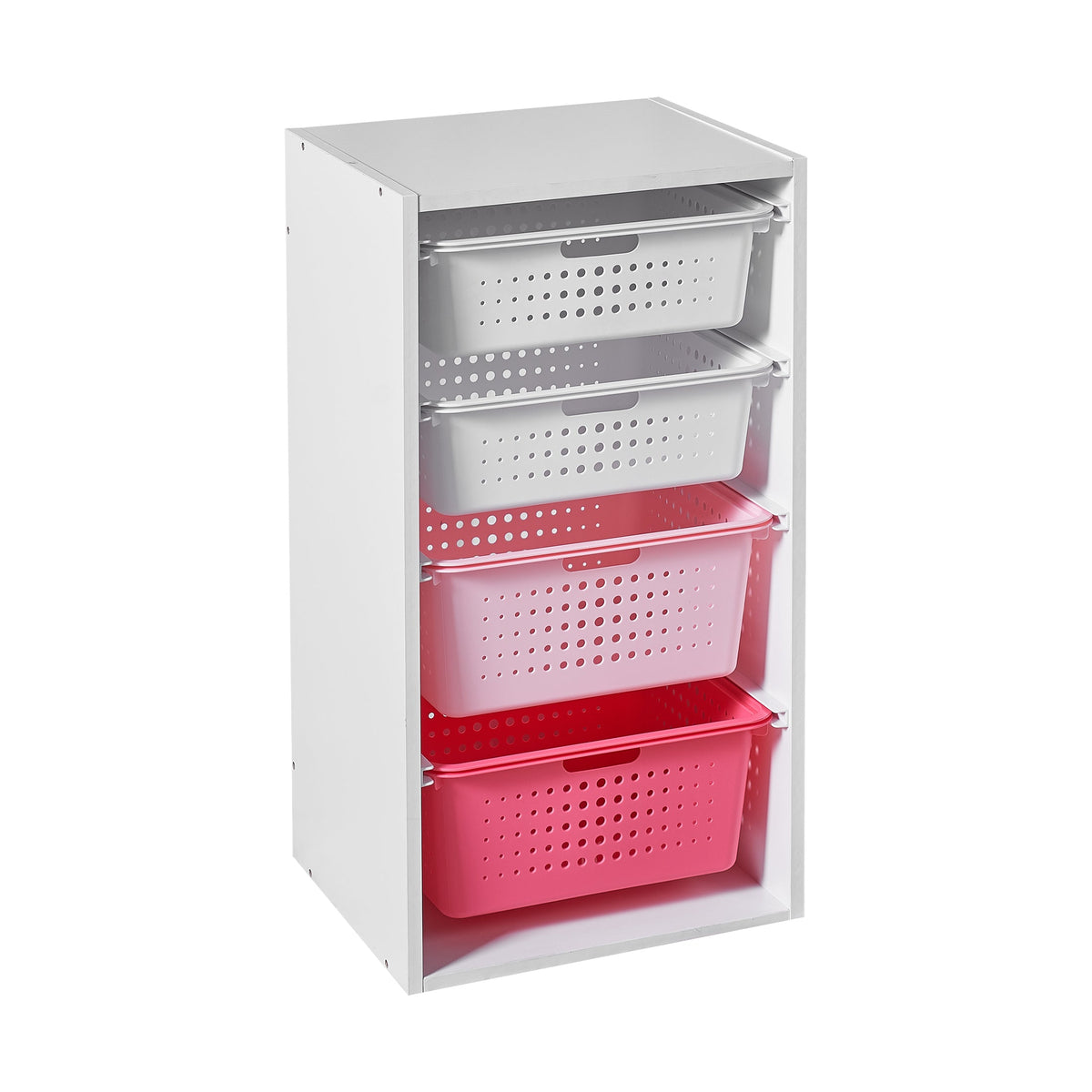 Your Zone Kids Sliding Bin Organizer with 4 Storage Bins