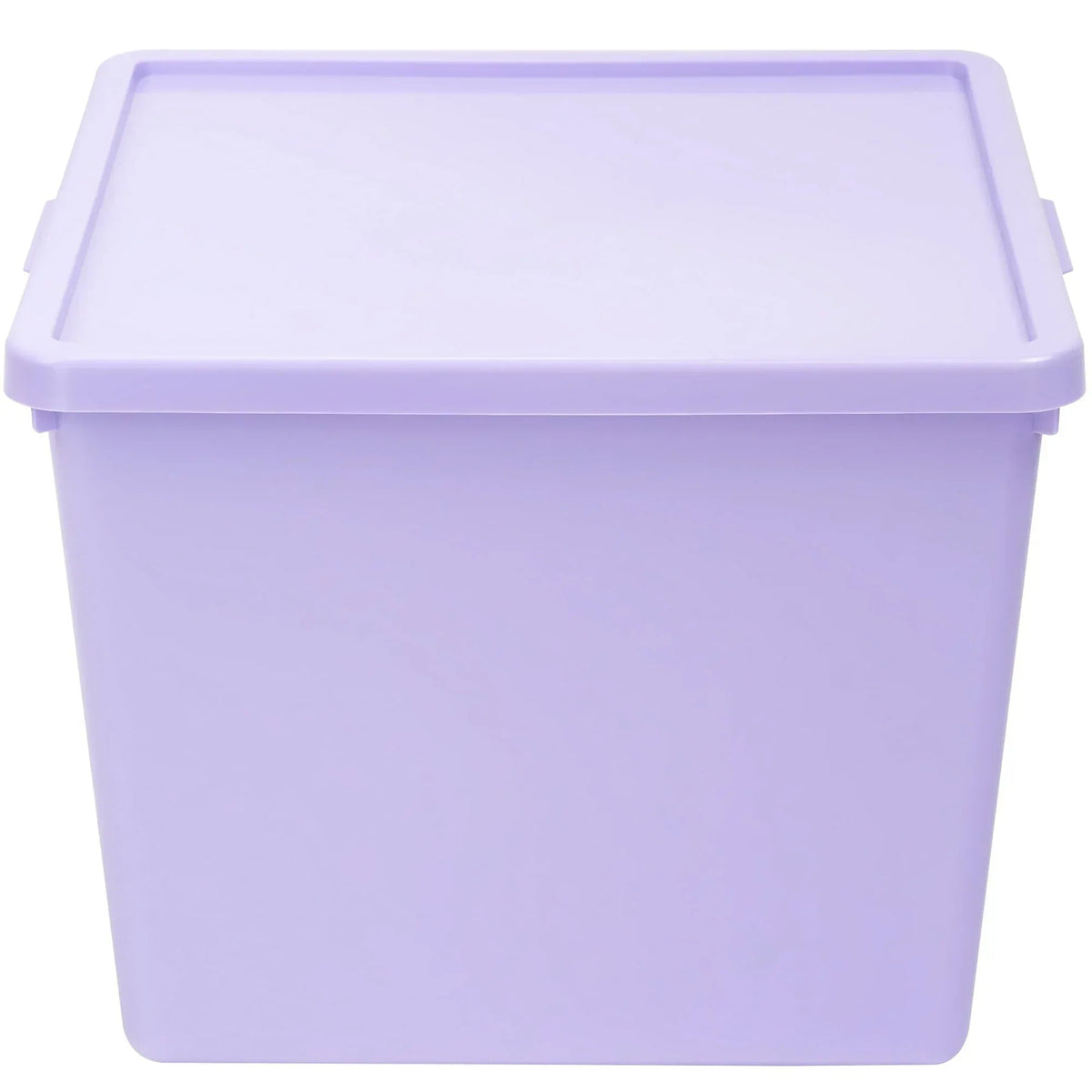 Your Zone Kids Large Plastic Stacking Storage Bin with Lid, 12 in x 12.4 in x 9.4 in