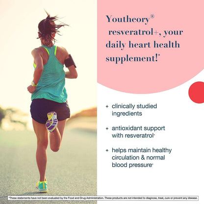 Youtheory Resveratrol+ Supplement Capsules with Vitamin K2 and Beetroot, 150 Count