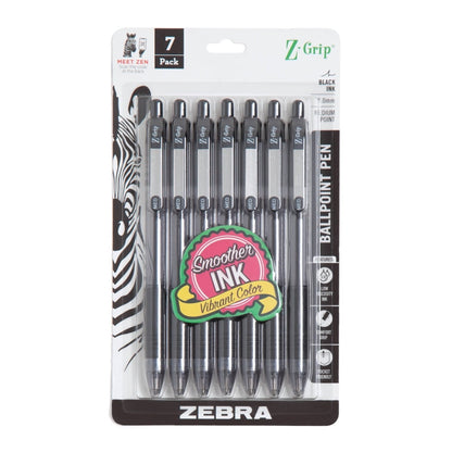 Z-Grip Retractable Ballpoint 1.0mm Black Ink